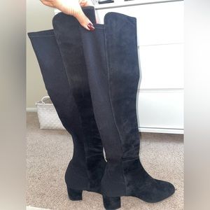 Stuart Weitzman Over The Knee Black Boots